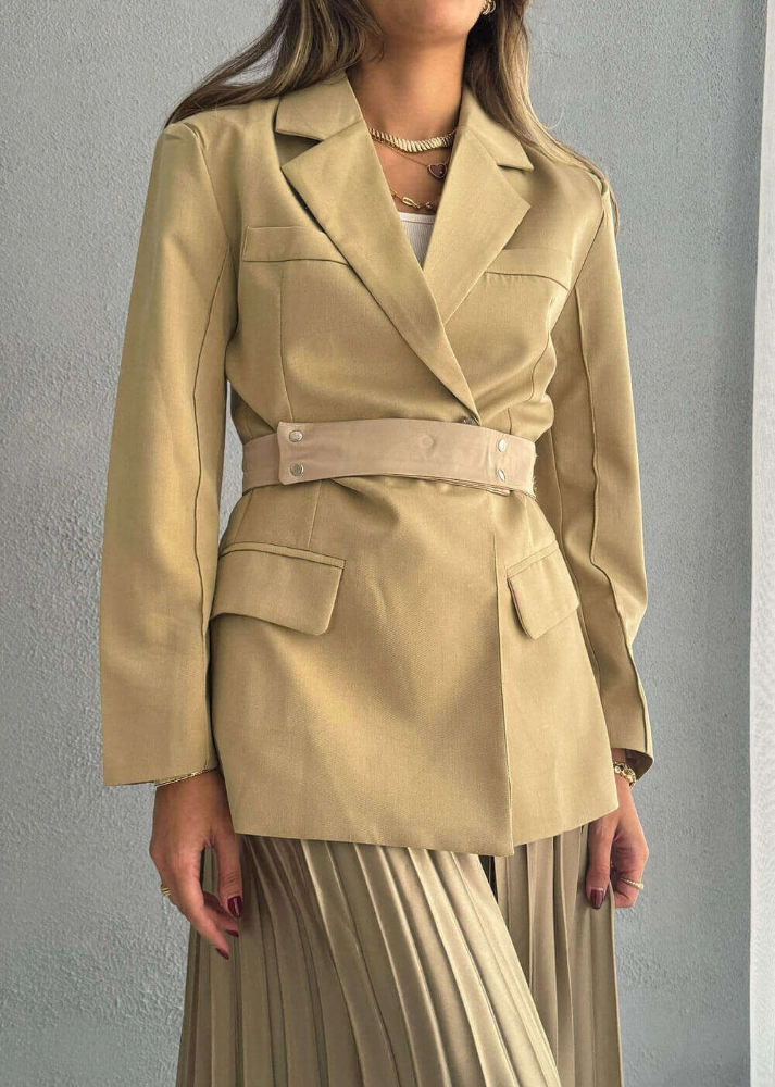 Picture of 7638 Khaki Blazer For Women