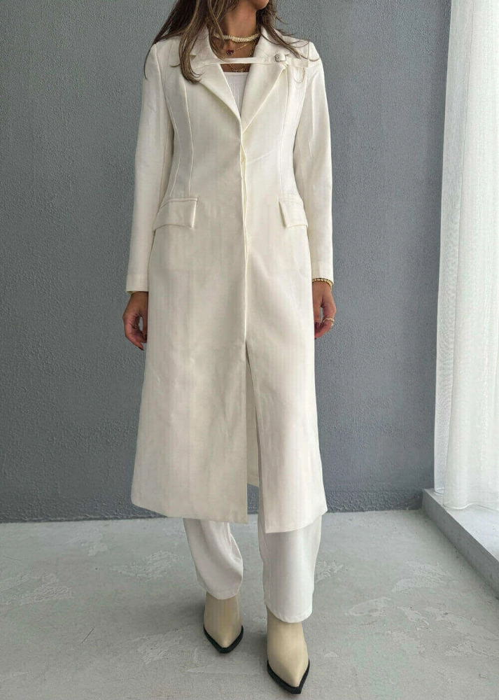 Picture of 7645 White Coat For Women