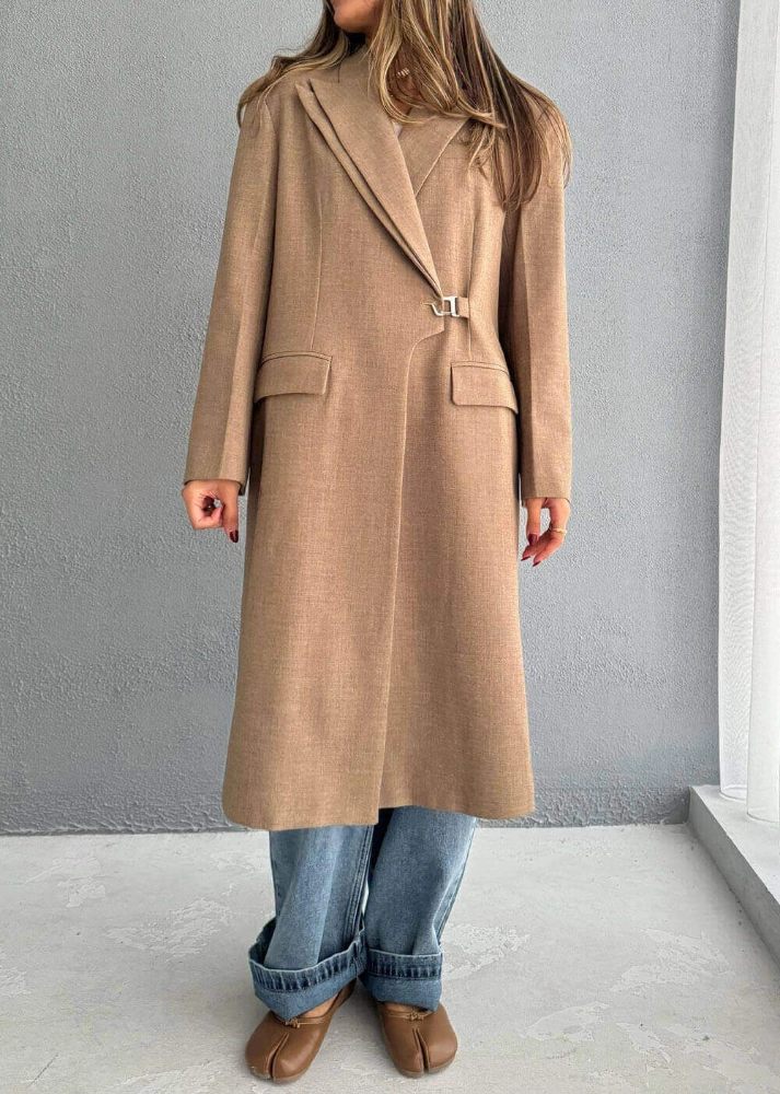 Picture of 7591 Khaki Coat For Women