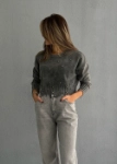 Picture of 7675 Dark Grey Pullover For Women