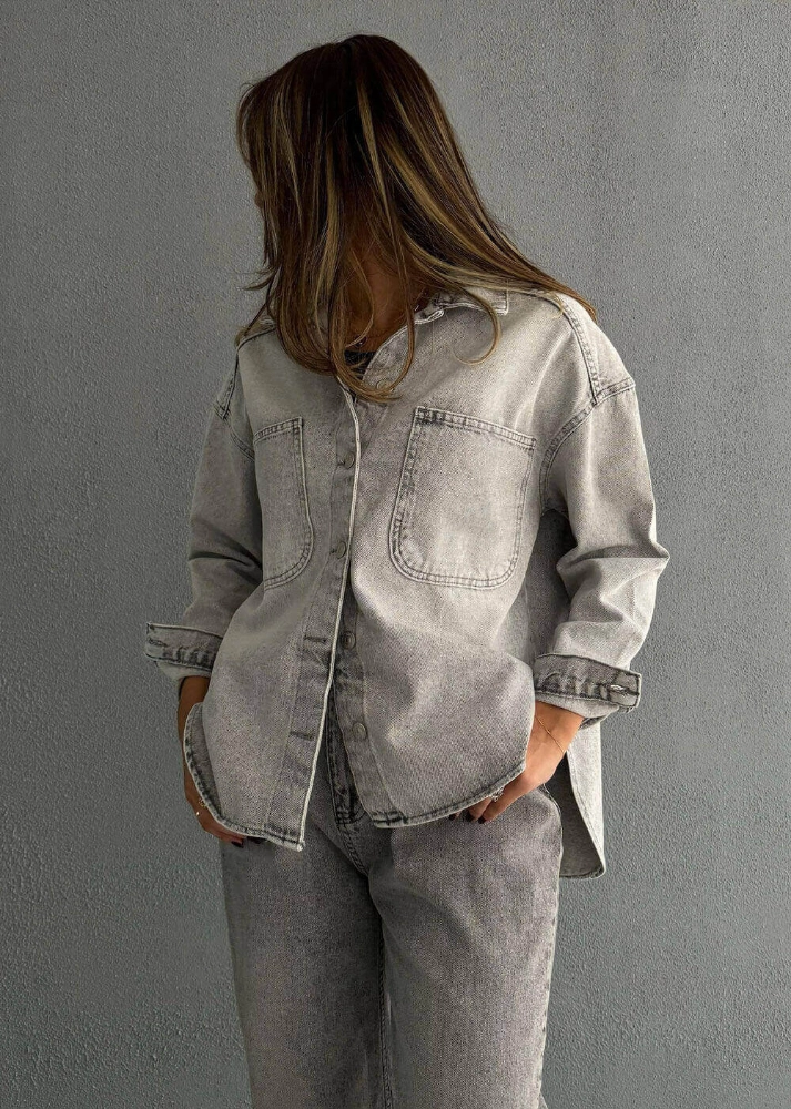 Picture of 7683 Light Grey Jacket For Women