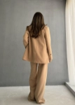 Picture of 7632 Beige Blazer Set For Women